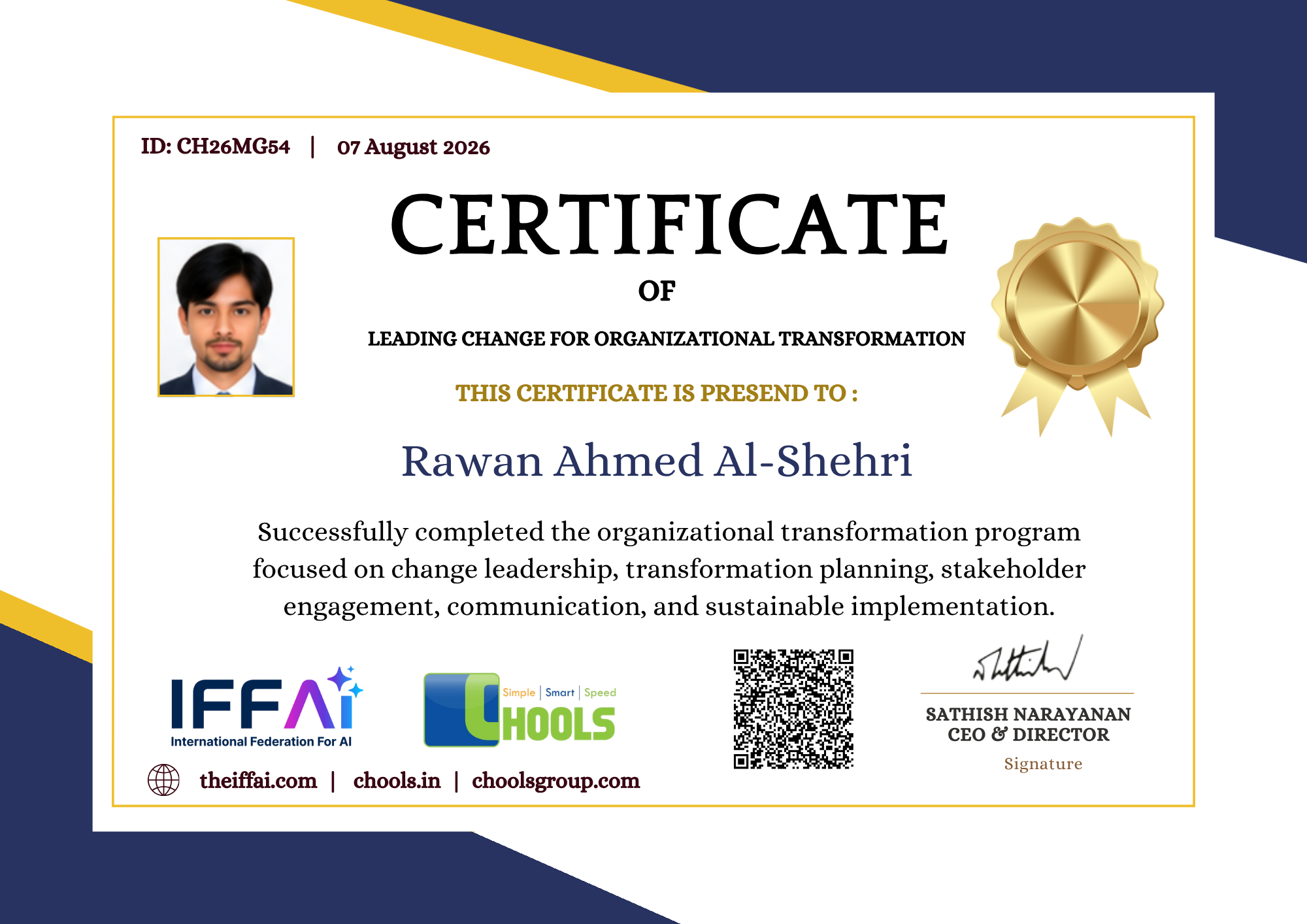Management Programs Certificate
